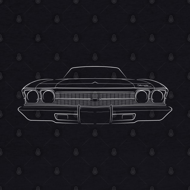 1969 Chevy Chevelle - front stencil, white by mal_photography